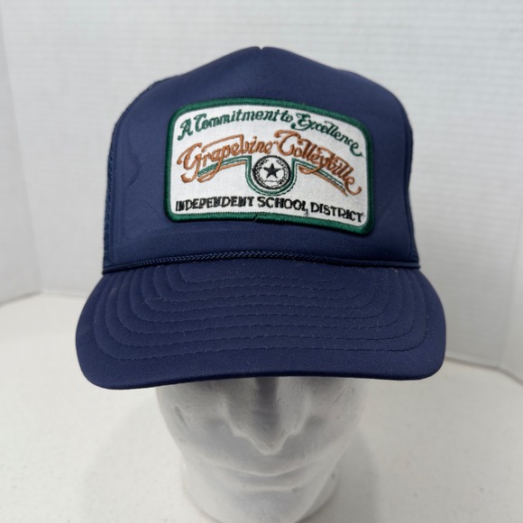 Mohr's Trucker Hat Vintage School District Patch Snapback Cap One Size‎ - Picture 1 of 6